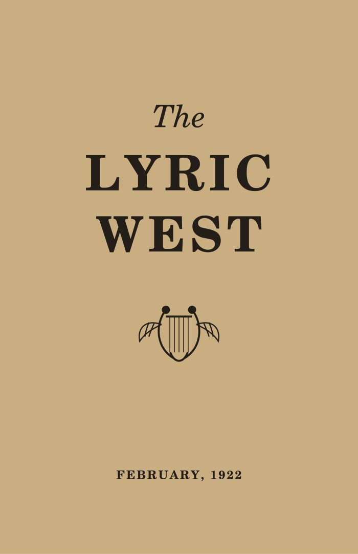 The Lyric West, Vol. 1, No. 10 (February 1922)