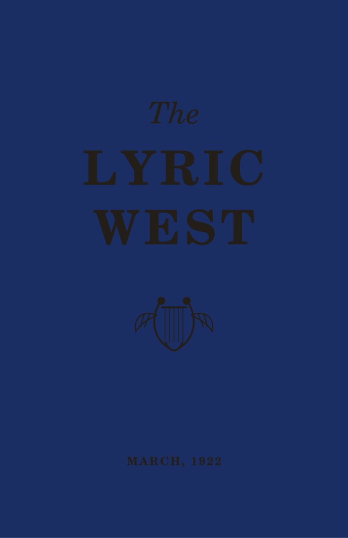 The Lyric West, Vol. 1, No. 11 (March 1922)