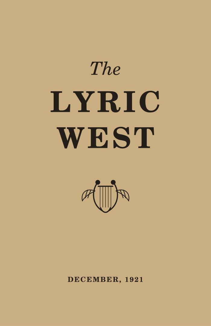 The Lyric West, Vol. 1, No. 8 (December 1921)