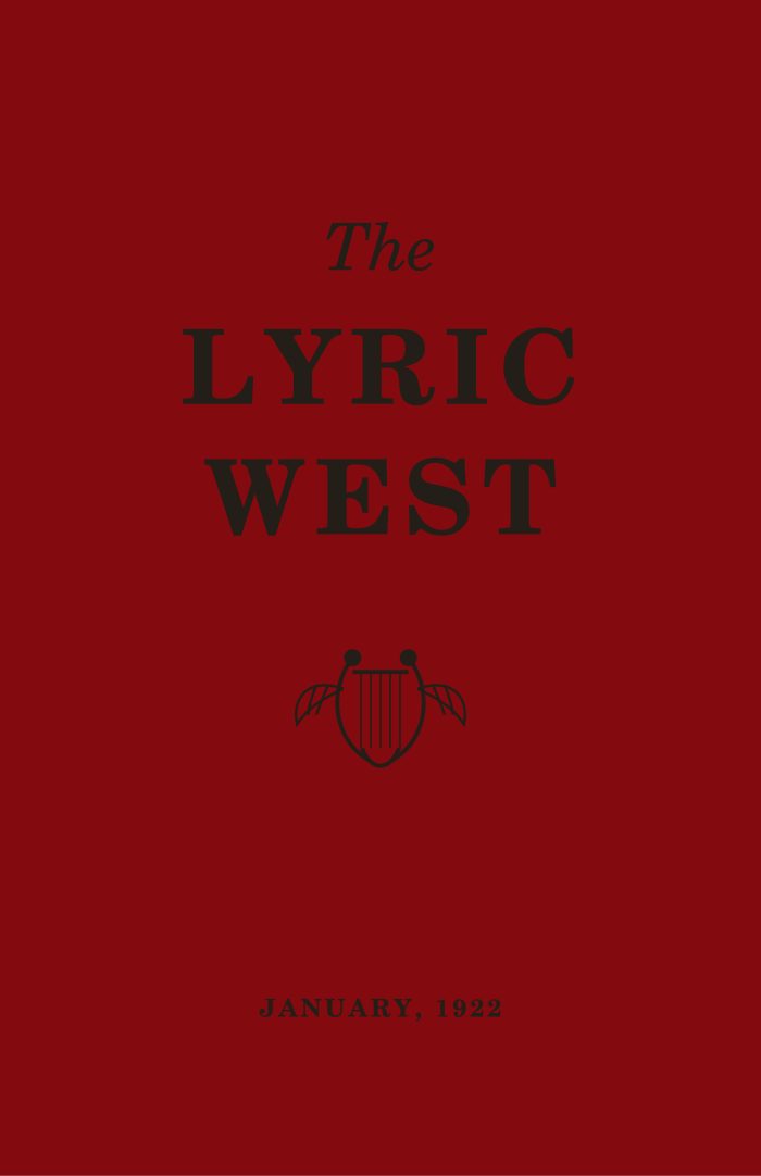 The Lyric West, Vol. 1, No. 9 (January 1922)