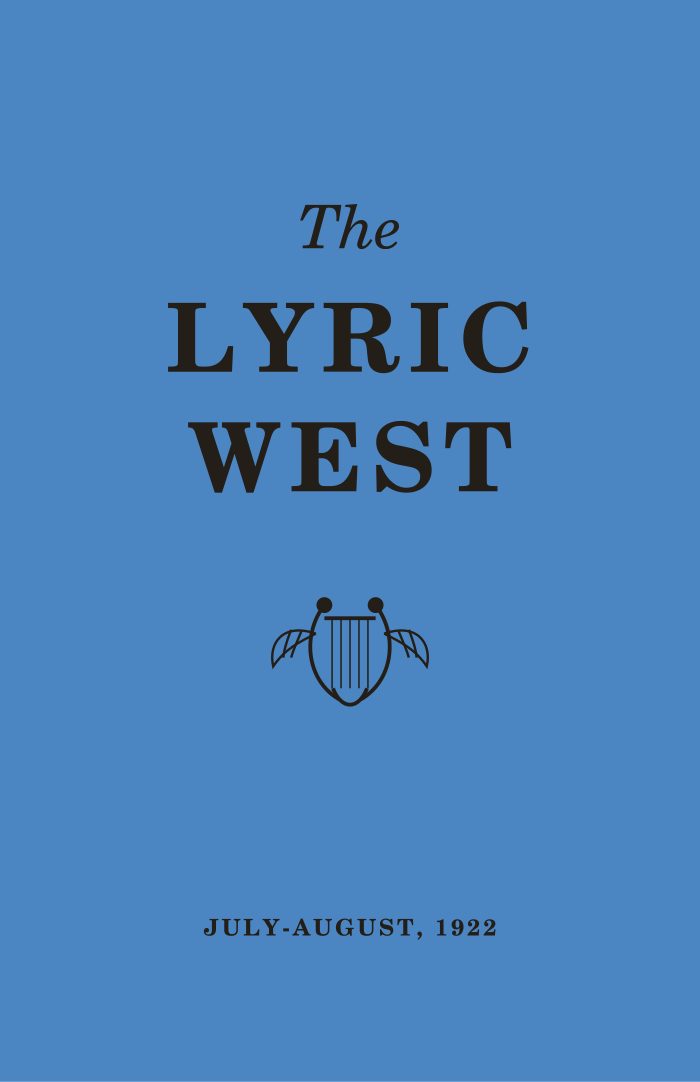 The Lyric West, Vol. 2, No. 4 (August 1922)