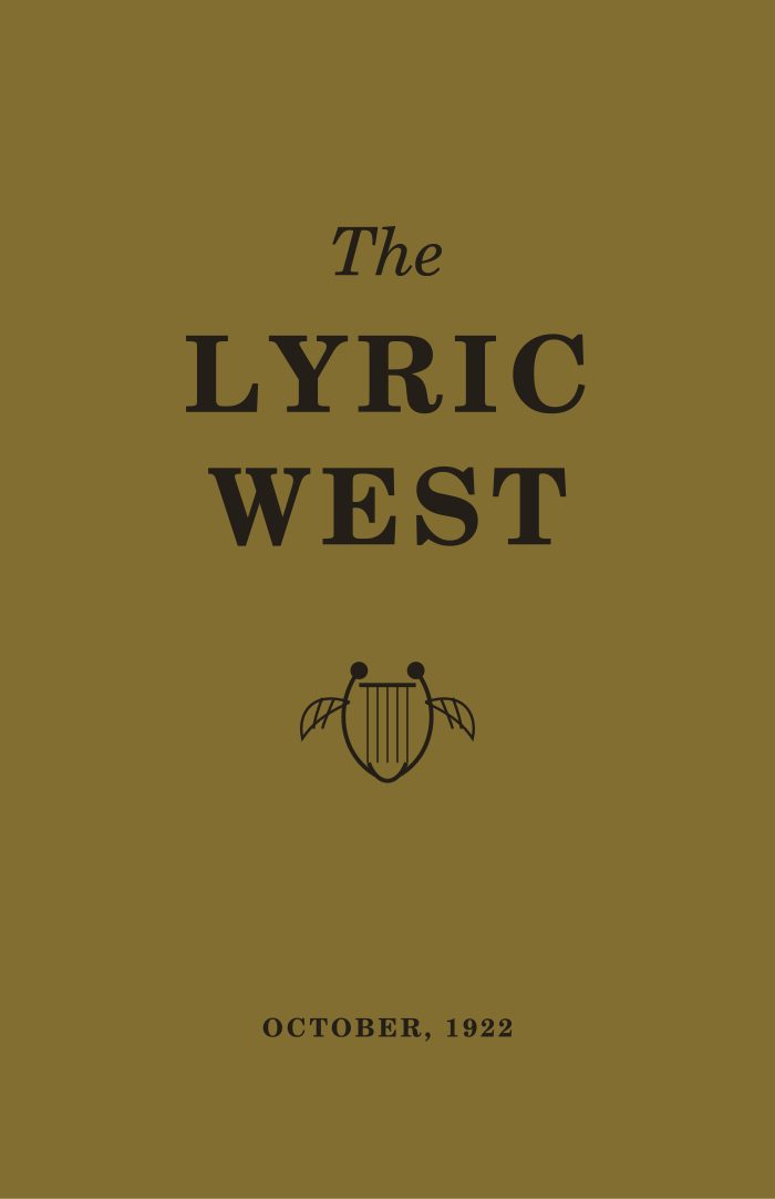 The Lyric West, Vol. 2, No. 6 (October 1922)