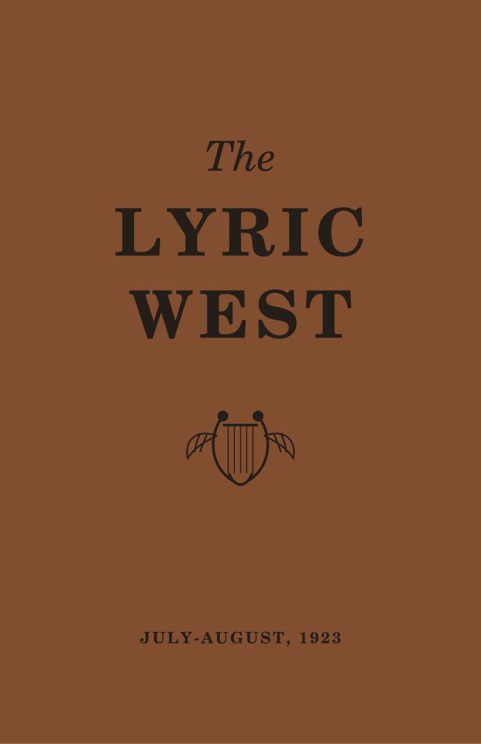 The Lyric West, Vol. 3, No. 4 (August 1923)