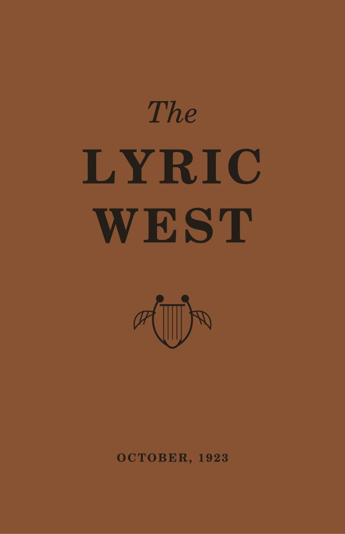 The Lyric West, Vol. 3, No. 6 (October 1923)