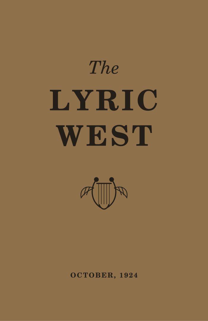The Lyric West, Vol. 4, No. 1 (October 1924)