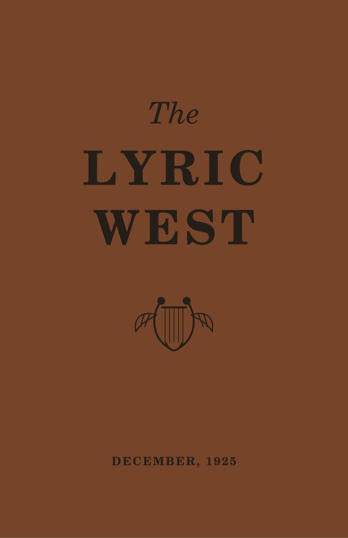 The Lyric West, Vol. 5, No. 3 (December 1925)