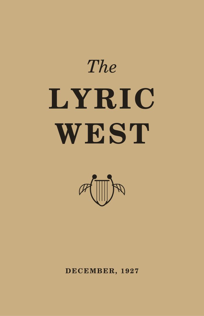 The Lyric West, Vol. 7, No. 3 (December 1927)