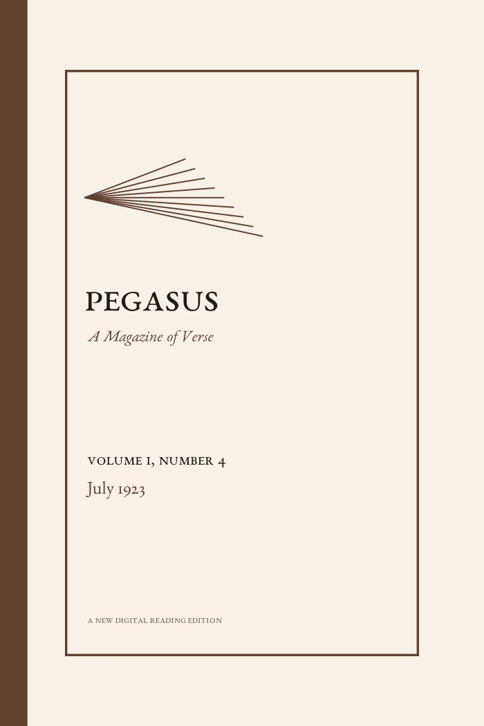 Pegasus, Vol. 1, No. 4 (July 1923)
