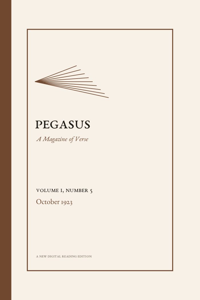 Pegasus, Vol. 1, No. 5 (October 1923)