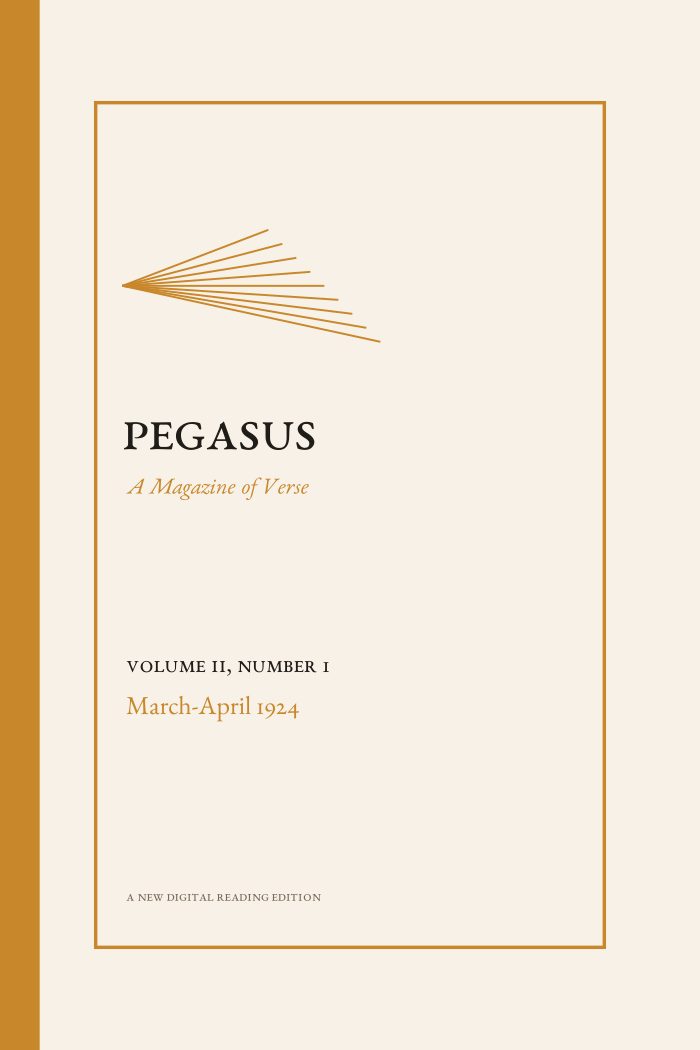 Pegasus, Vol. 2, No. 1 (April 1924)