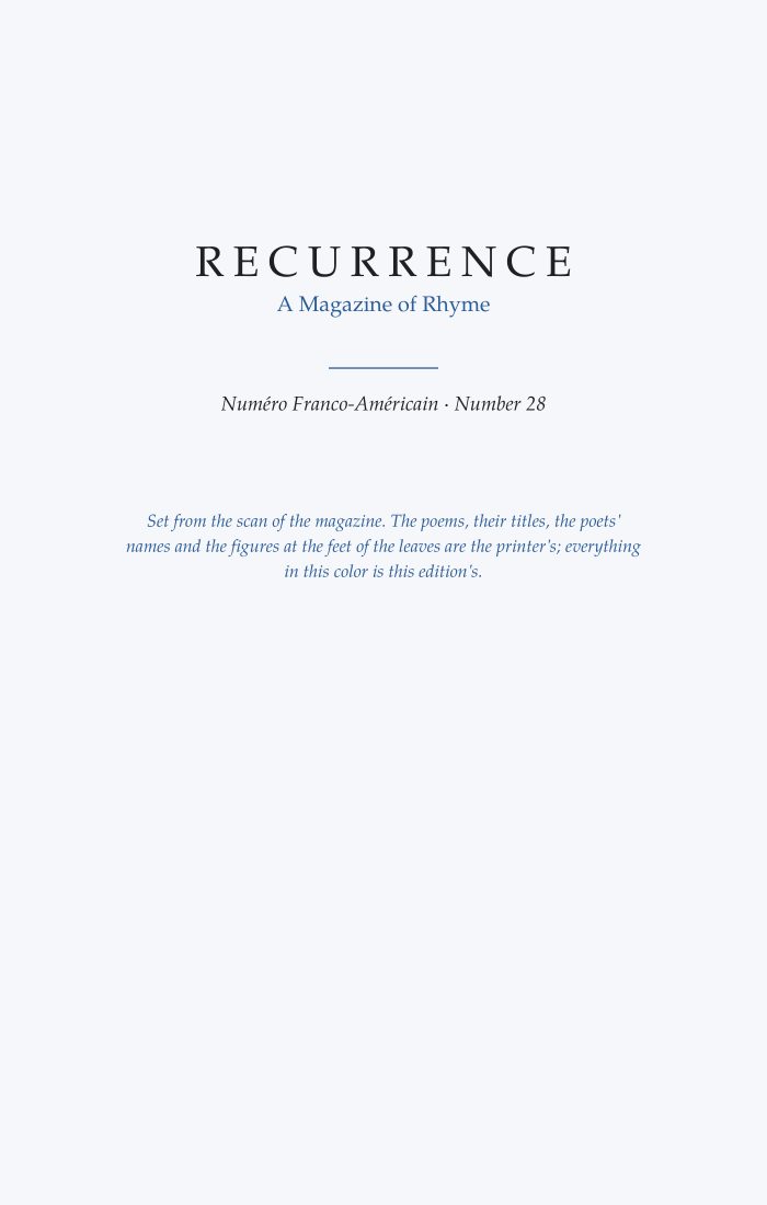 Recurrence, No. 28 (February 1959)