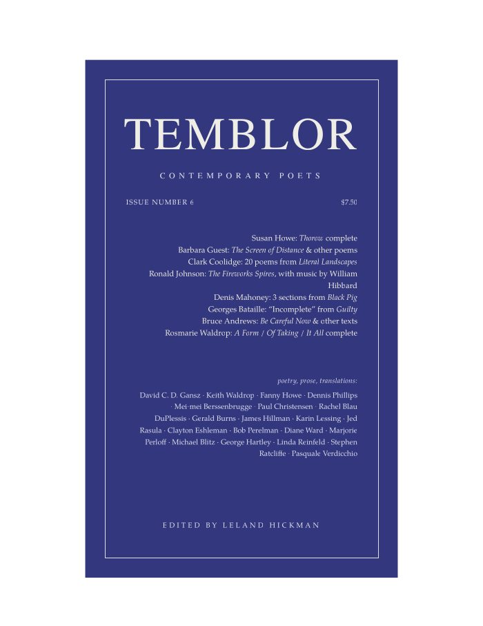 Temblor, No. 6 (1987)