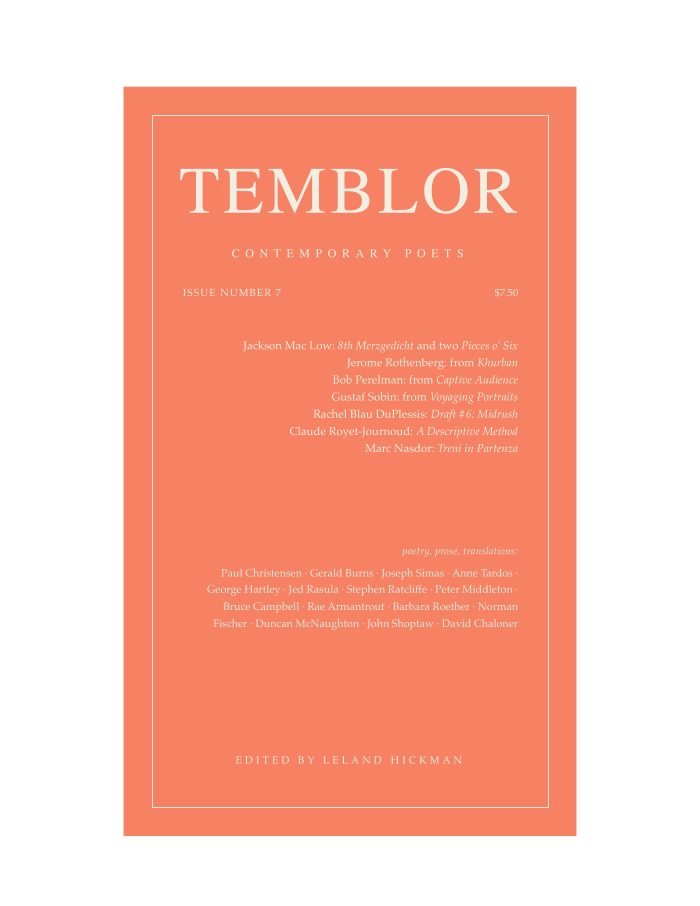 Temblor, No. 7 (1988)