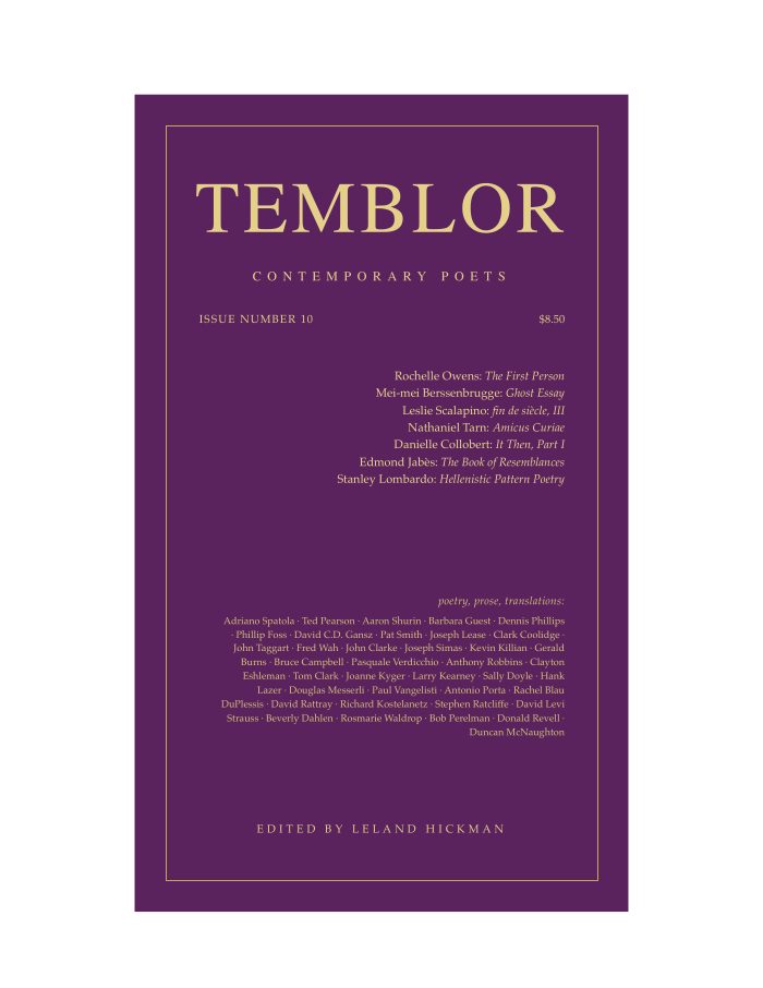 Temblor, No. 10 (1989)