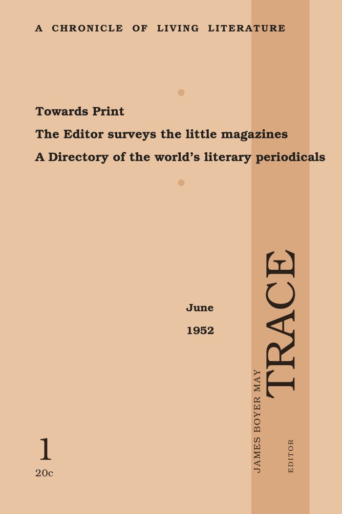 Trace, No. 1 (June 1952)