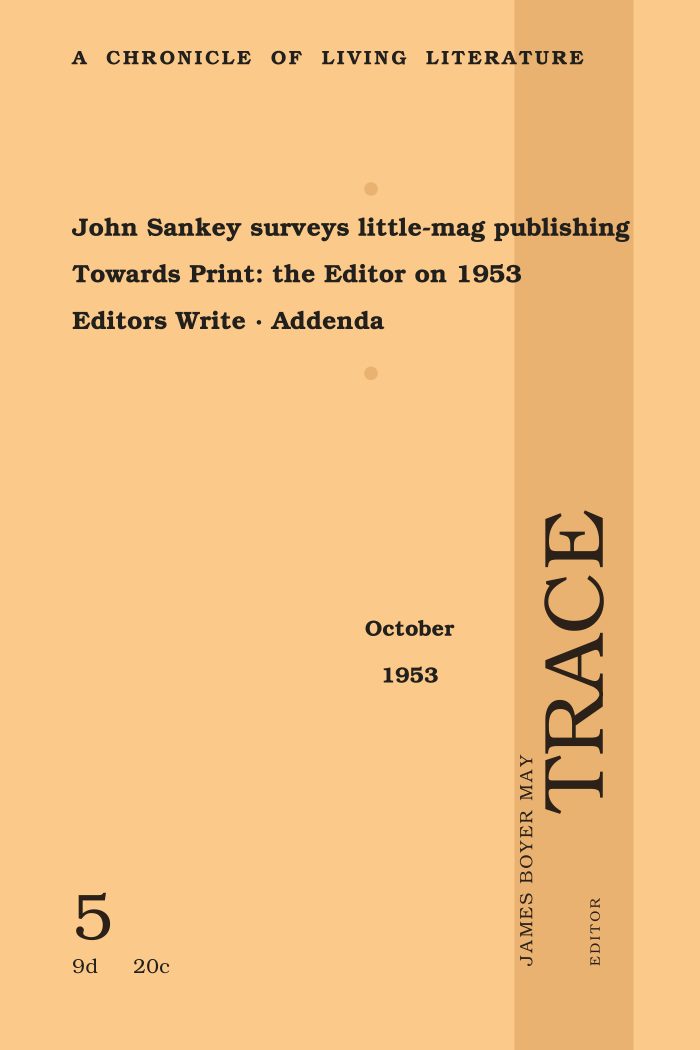 Trace, No. 5 (October 1953)