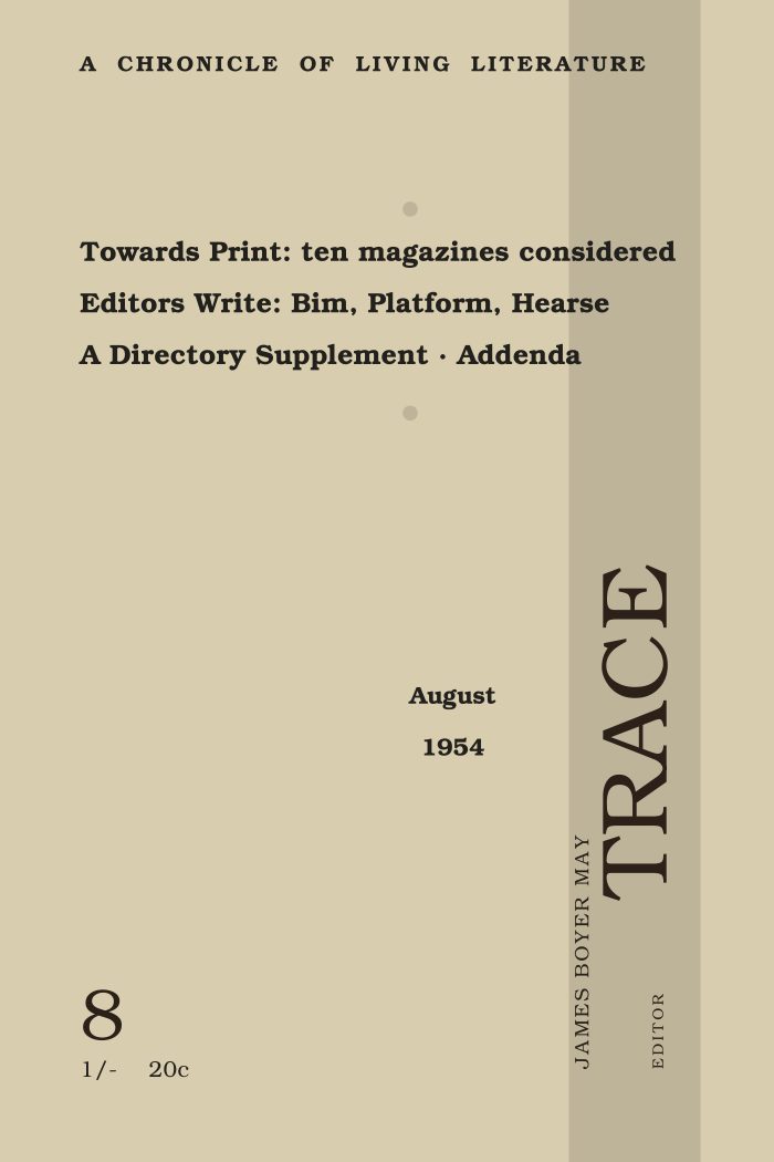Trace, No. 8 (August 1954)