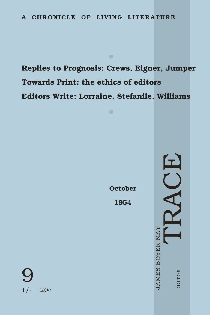 Trace, No. 9 (October 1954)