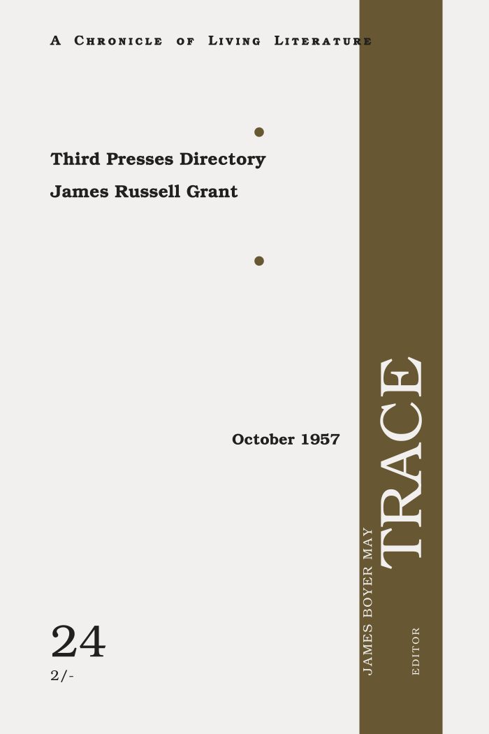 Trace, No. 24 (October 1957)