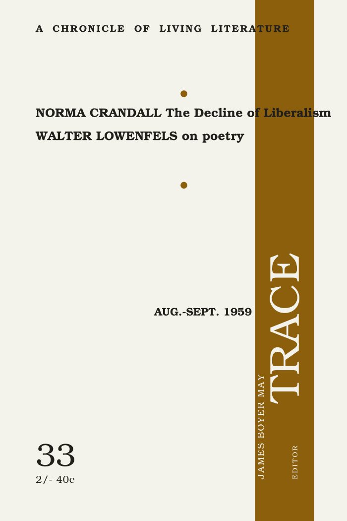 Trace, No. 33 (Aug–Sep 1959)