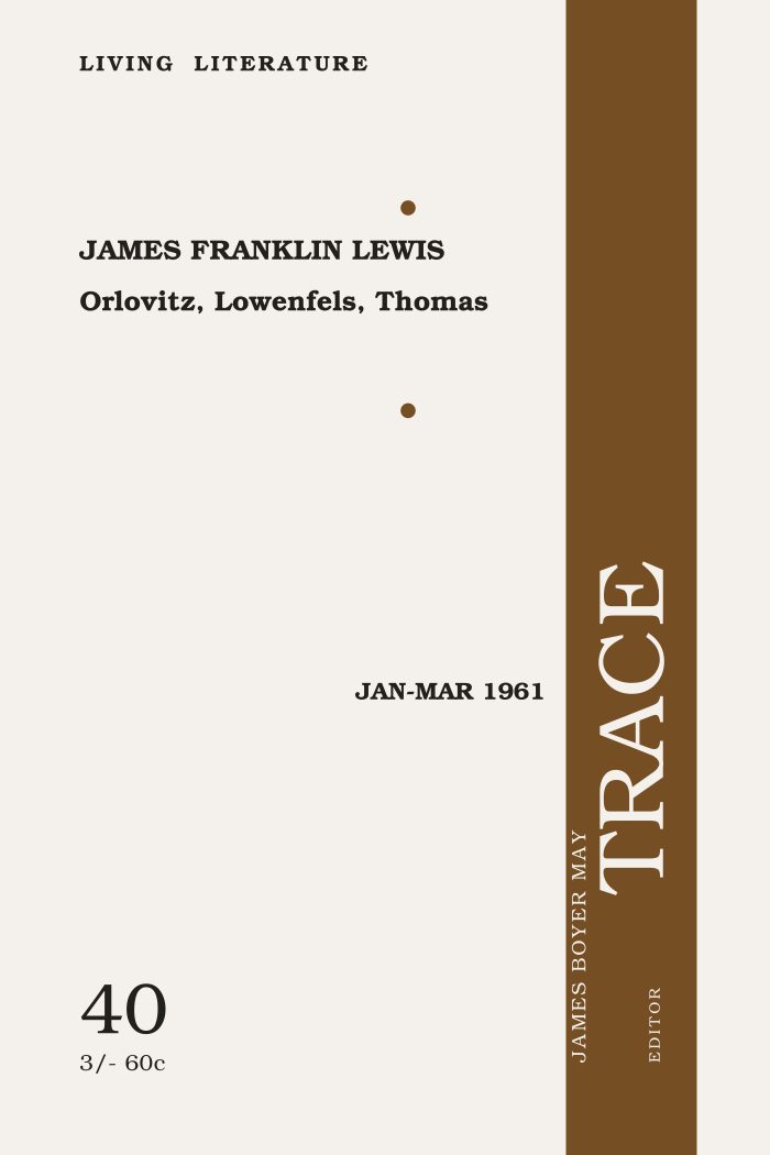 Trace, No. 40 (Jan–Mar 1961)