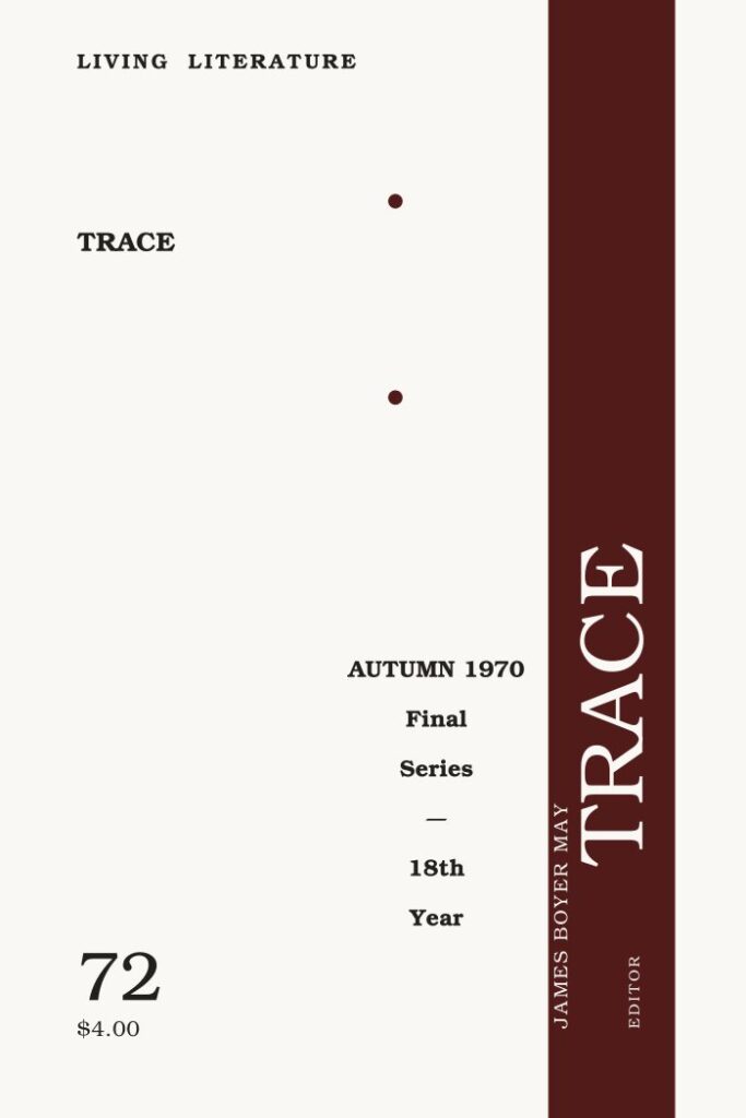 Trace, No. 72–73 (Autumn 1970)