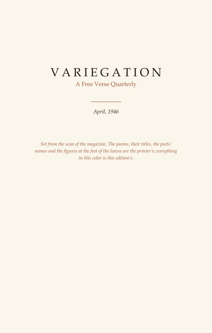 Variegation, No. 2 (April 1946)