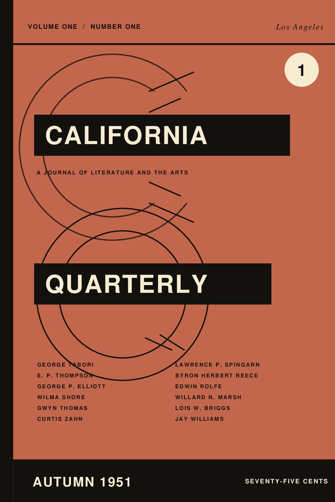 California Quarterly, Vol. 1, No. 1 (Autumn 1951)