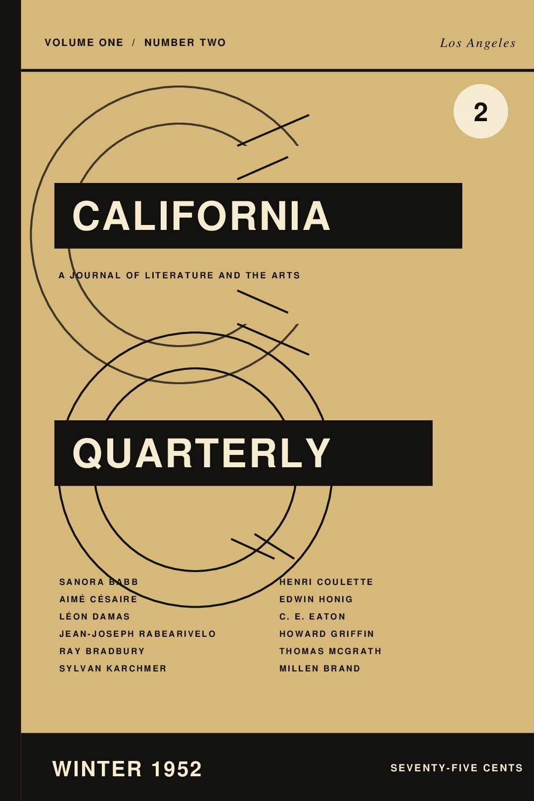California Quarterly, Vol. 1, No. 2 (Winter 1952)