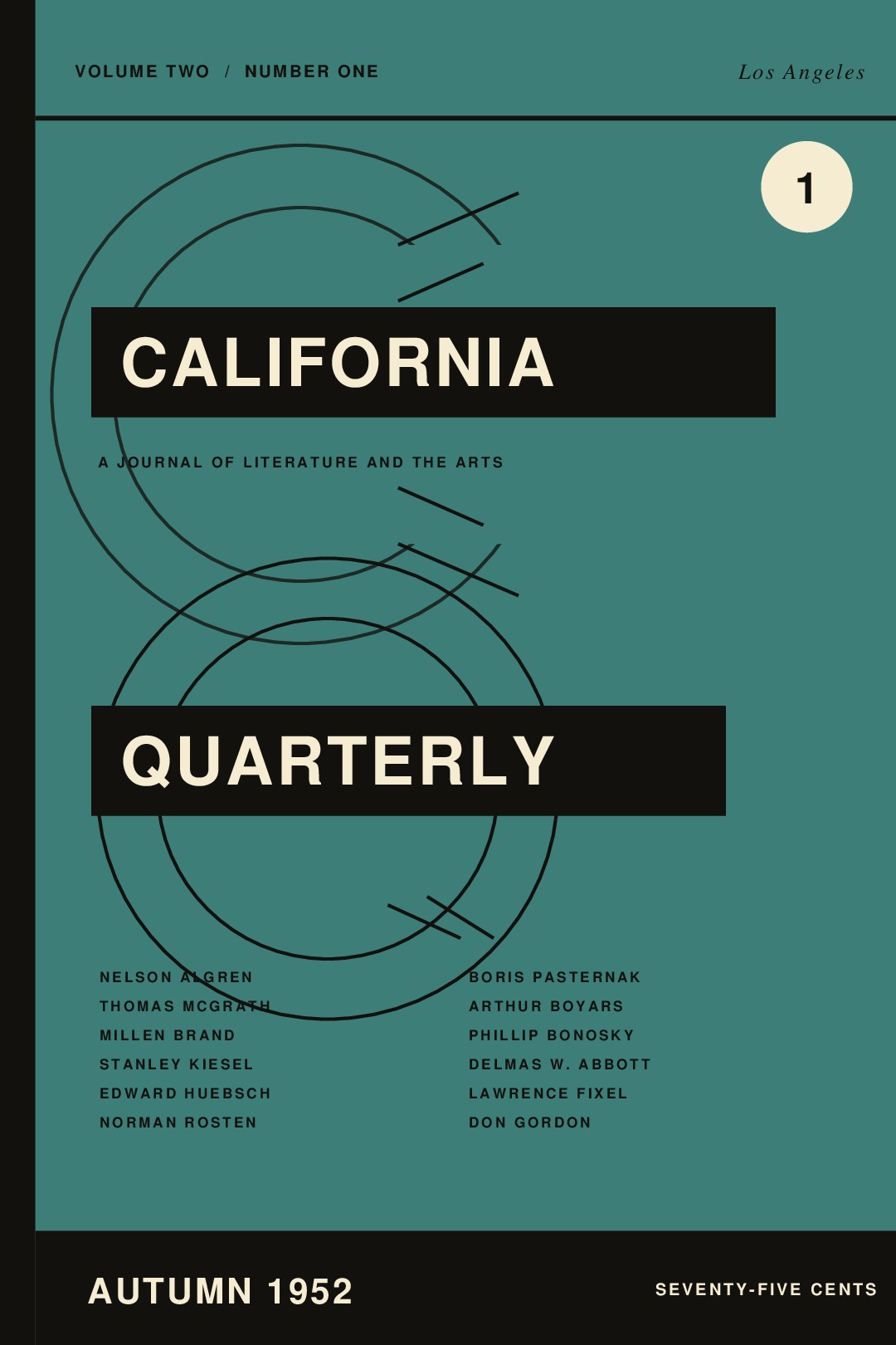 California Quarterly, Vol. 2, No. 1 (Autumn 1952)