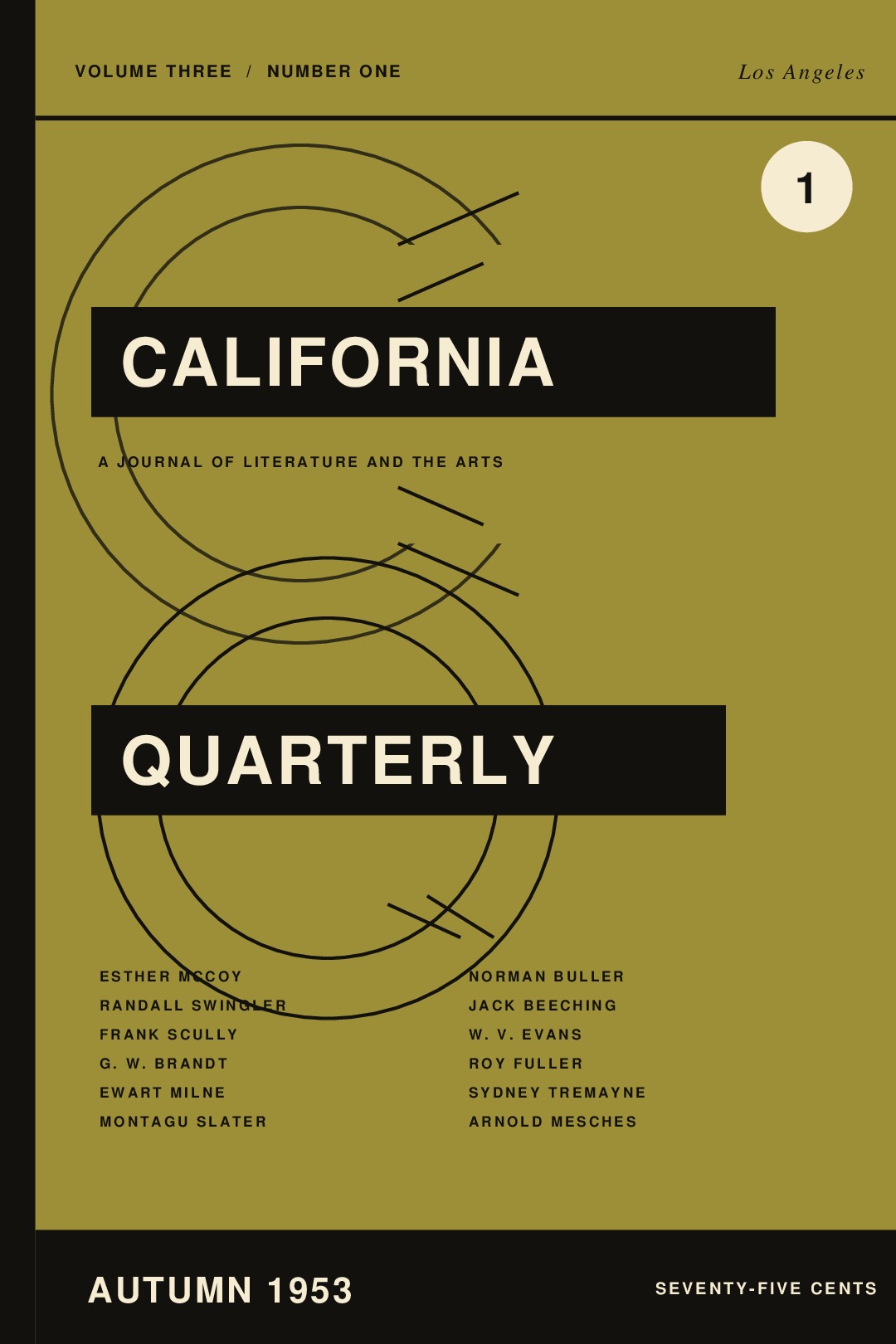 California Quarterly, Vol. 3, No. 1 (Autumn 1953)