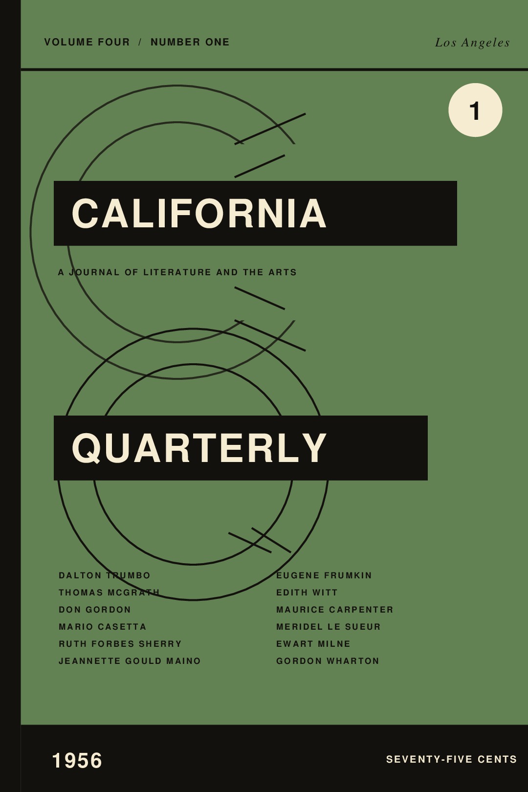 California Quarterly, Vol. 4, No. 1 (1956)