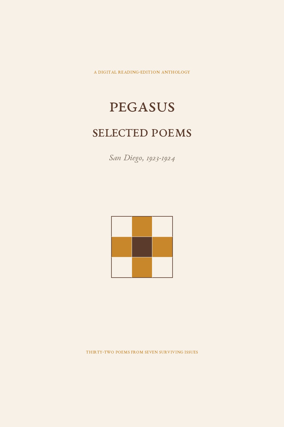 Pegasus Selected Poems 1923 1924
