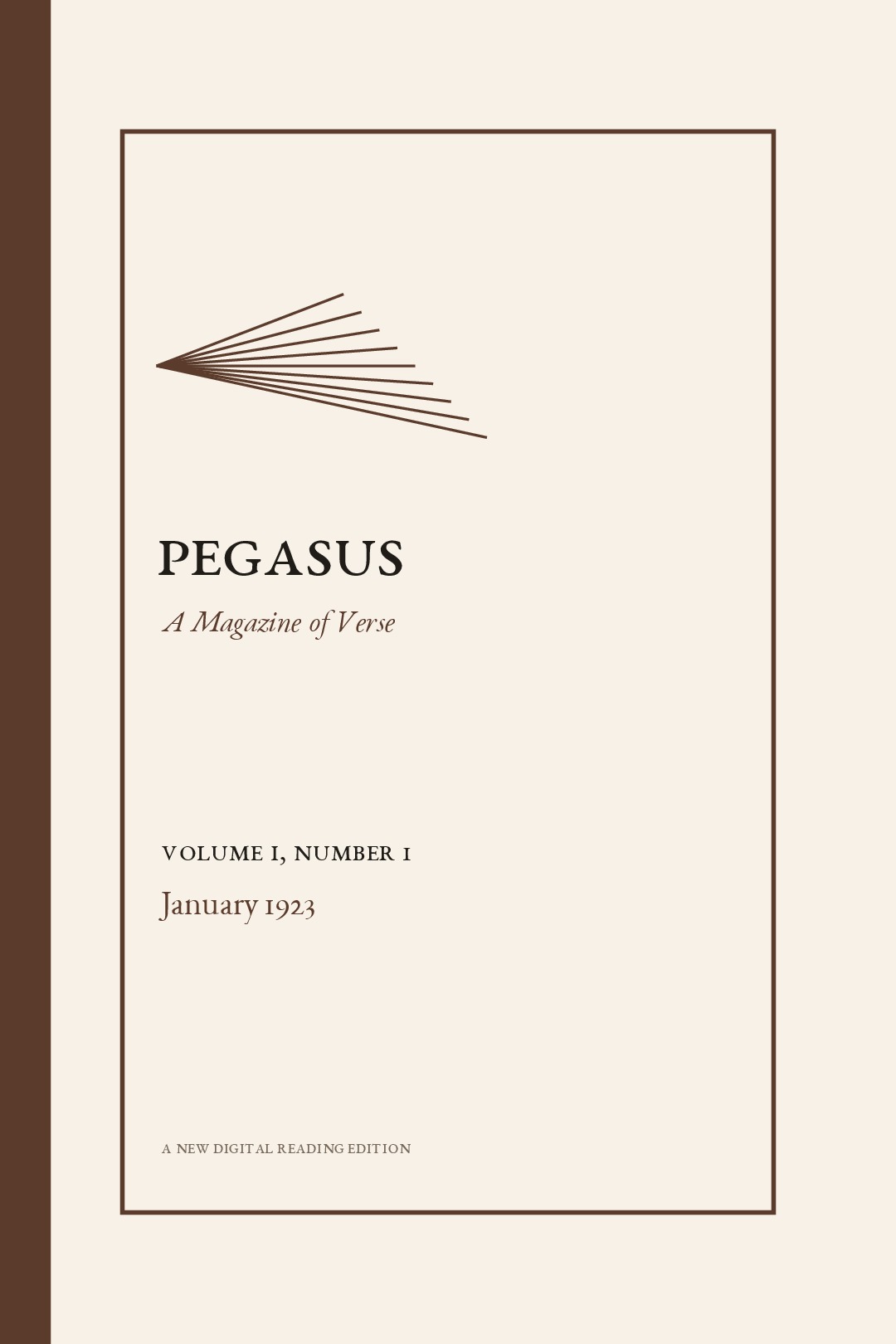 Pegasus, Vol. 1, No. 1 (January 1923)