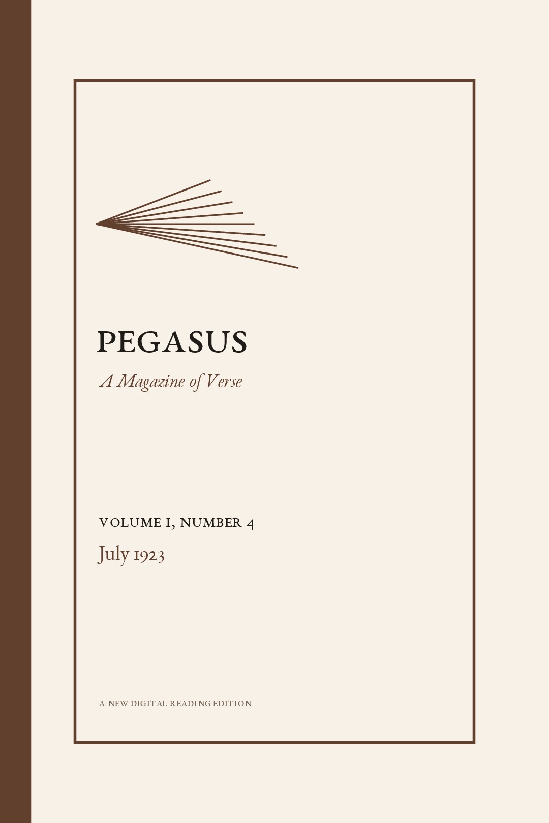 Pegasus, Vol. 1, No. 4 (July 1923)
