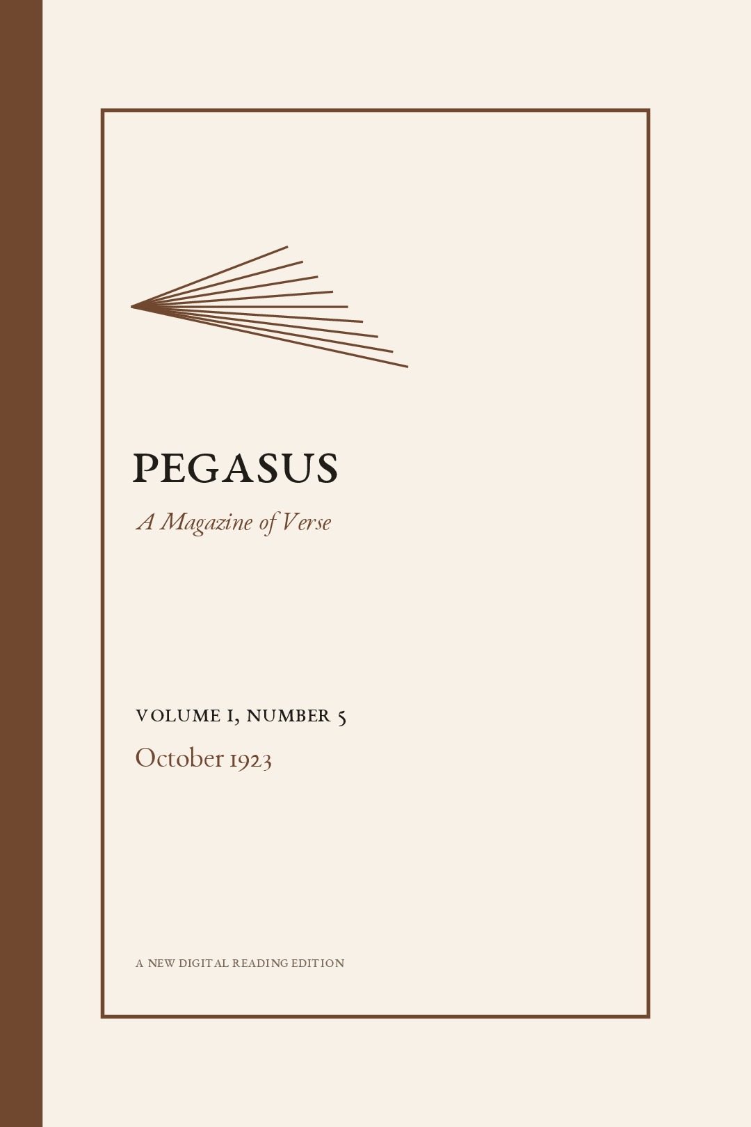 Pegasus, Vol. 1, No. 5 (October 1923)