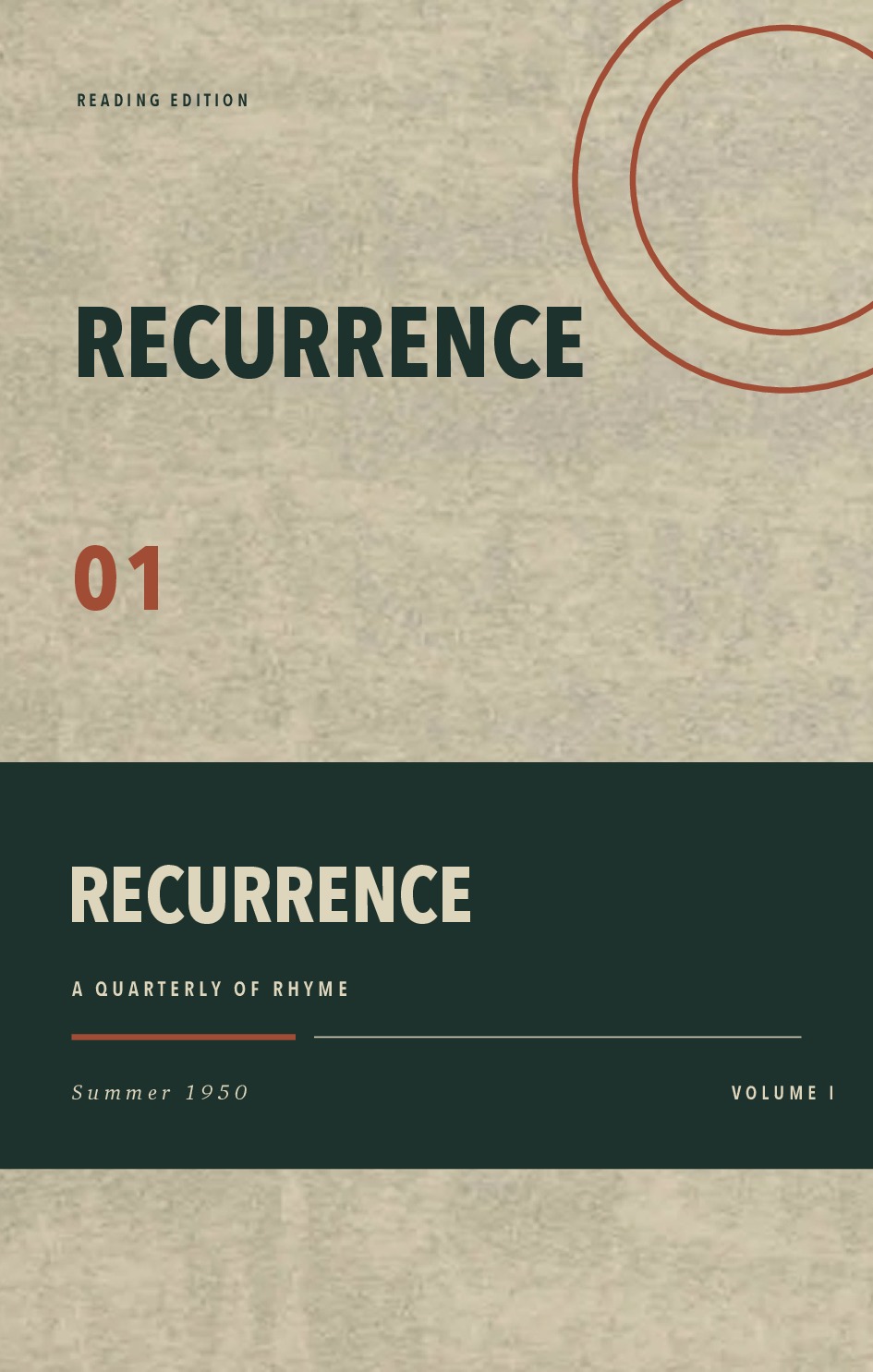 Recurrence, Vol. I, No. 1 (Summer 1950)