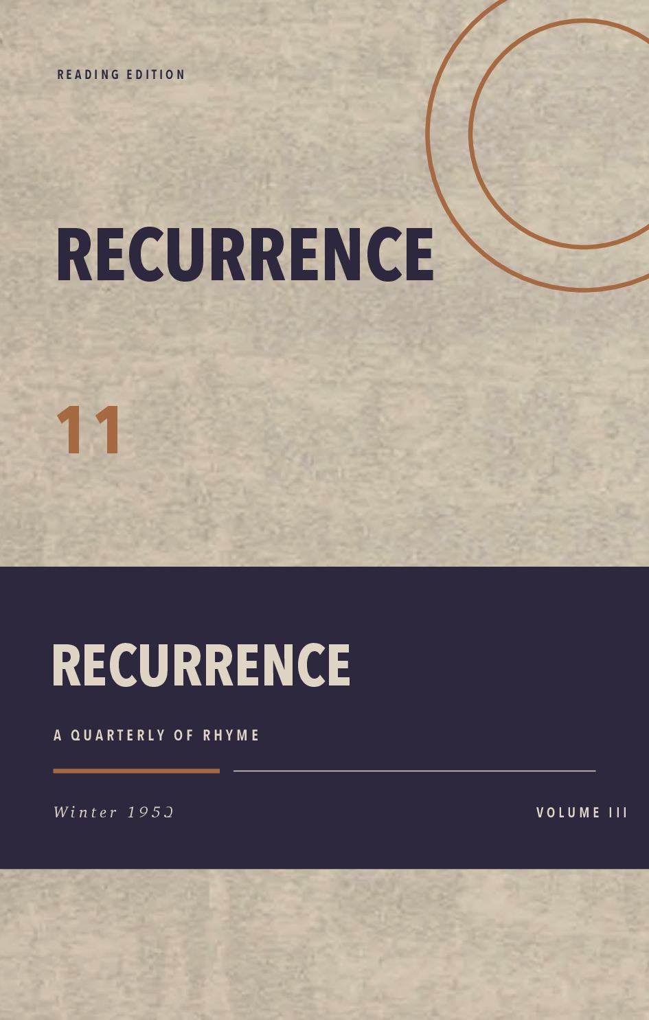 Recurrence, Vol. III, No. 11 (Winter 1953)