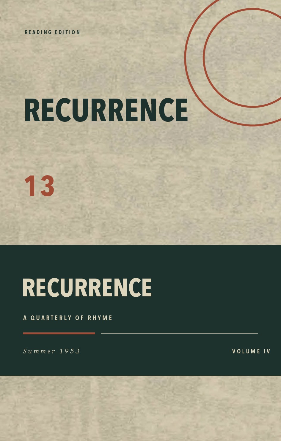 Recurrence, Vol. IV, No. 13 (Summer 1953)