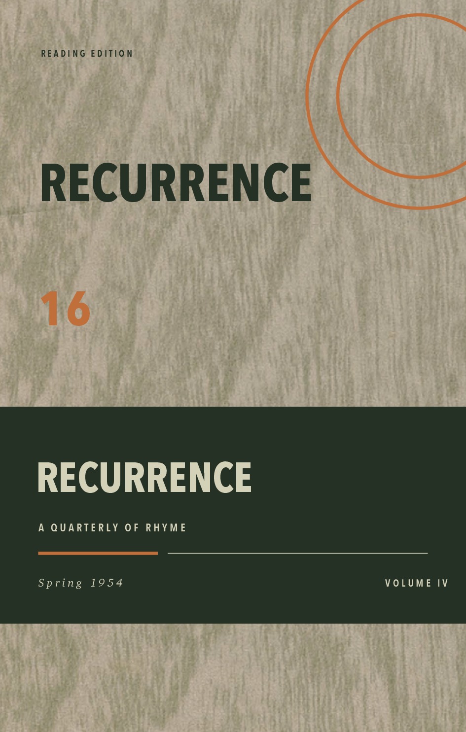 Recurrence, Vol. IV, No. 16 (Spring 1954)