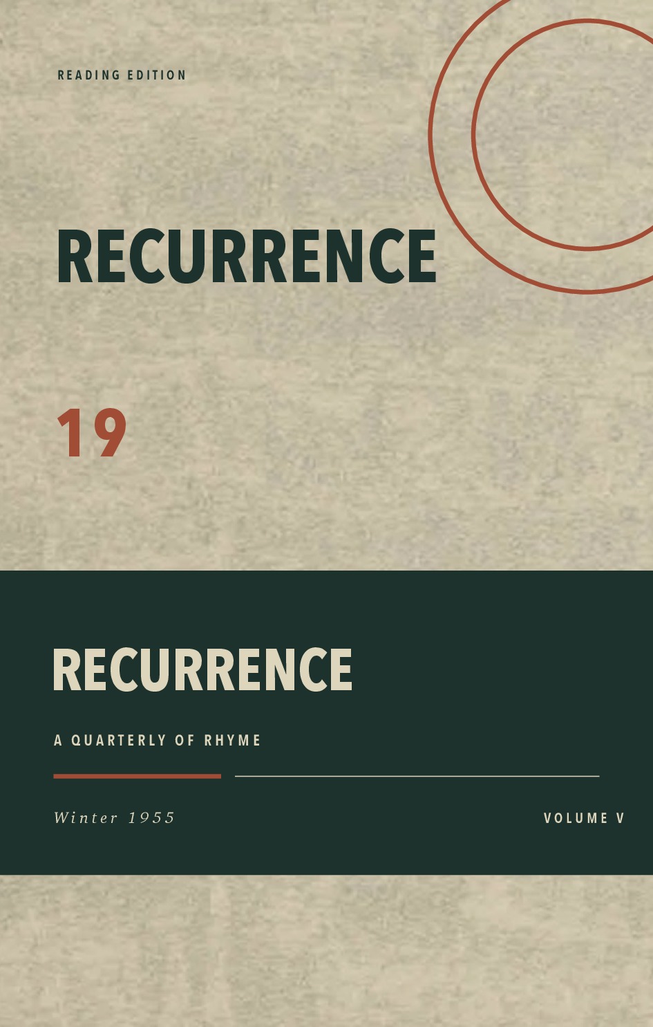 Recurrence, Vol. V, No. 19 (Winter 1955)