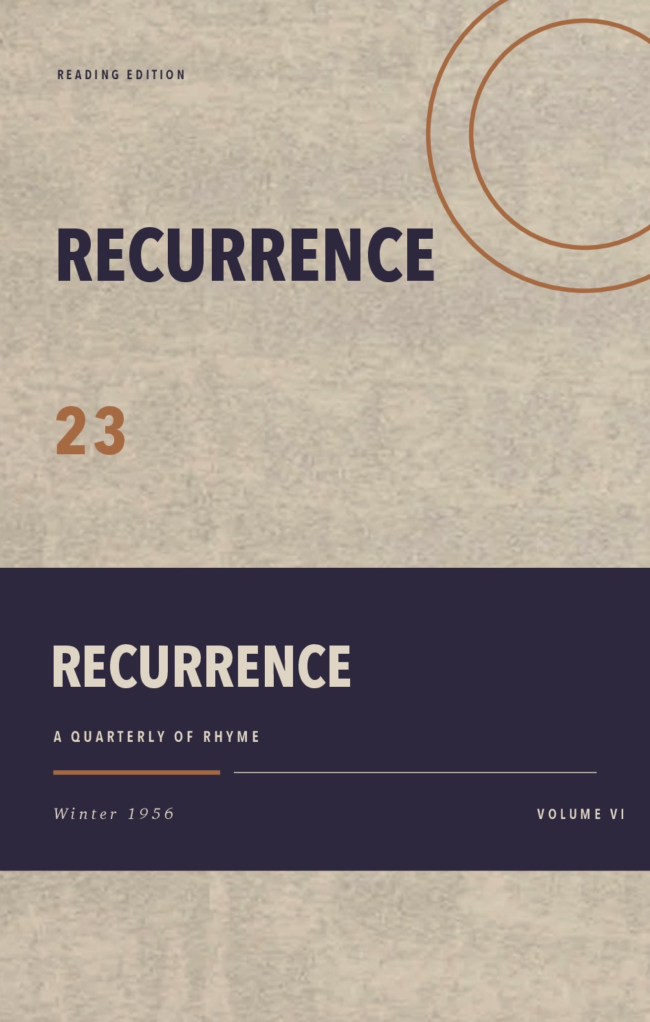 Recurrence, Vol. VI, No. 23 (Winter 1956)