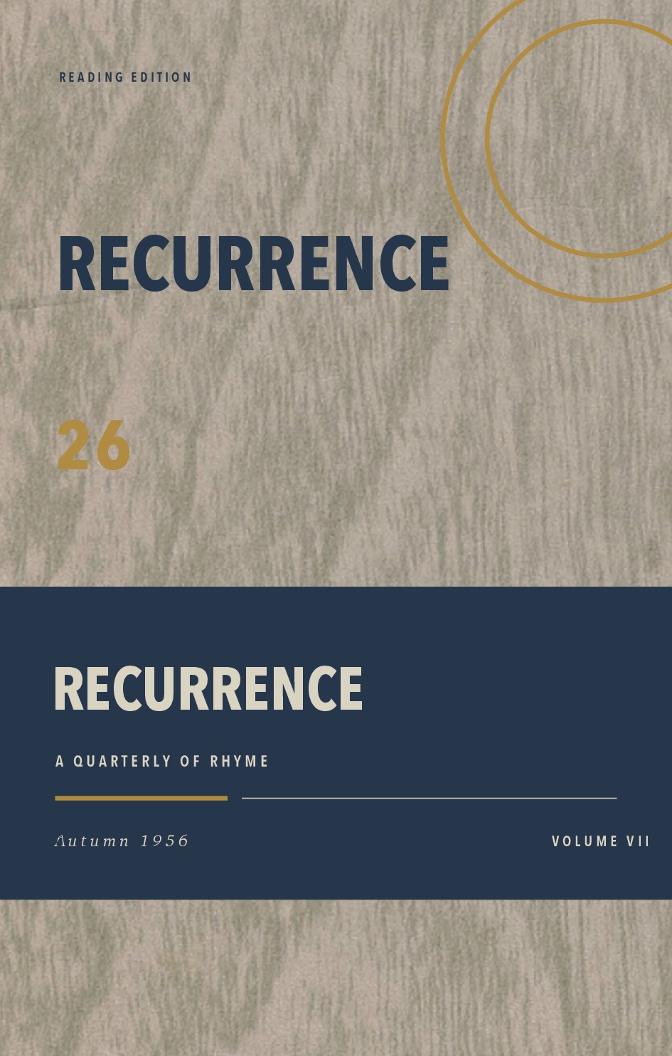 Recurrence, Vol. VII, No. 26 (Autumn 1956)