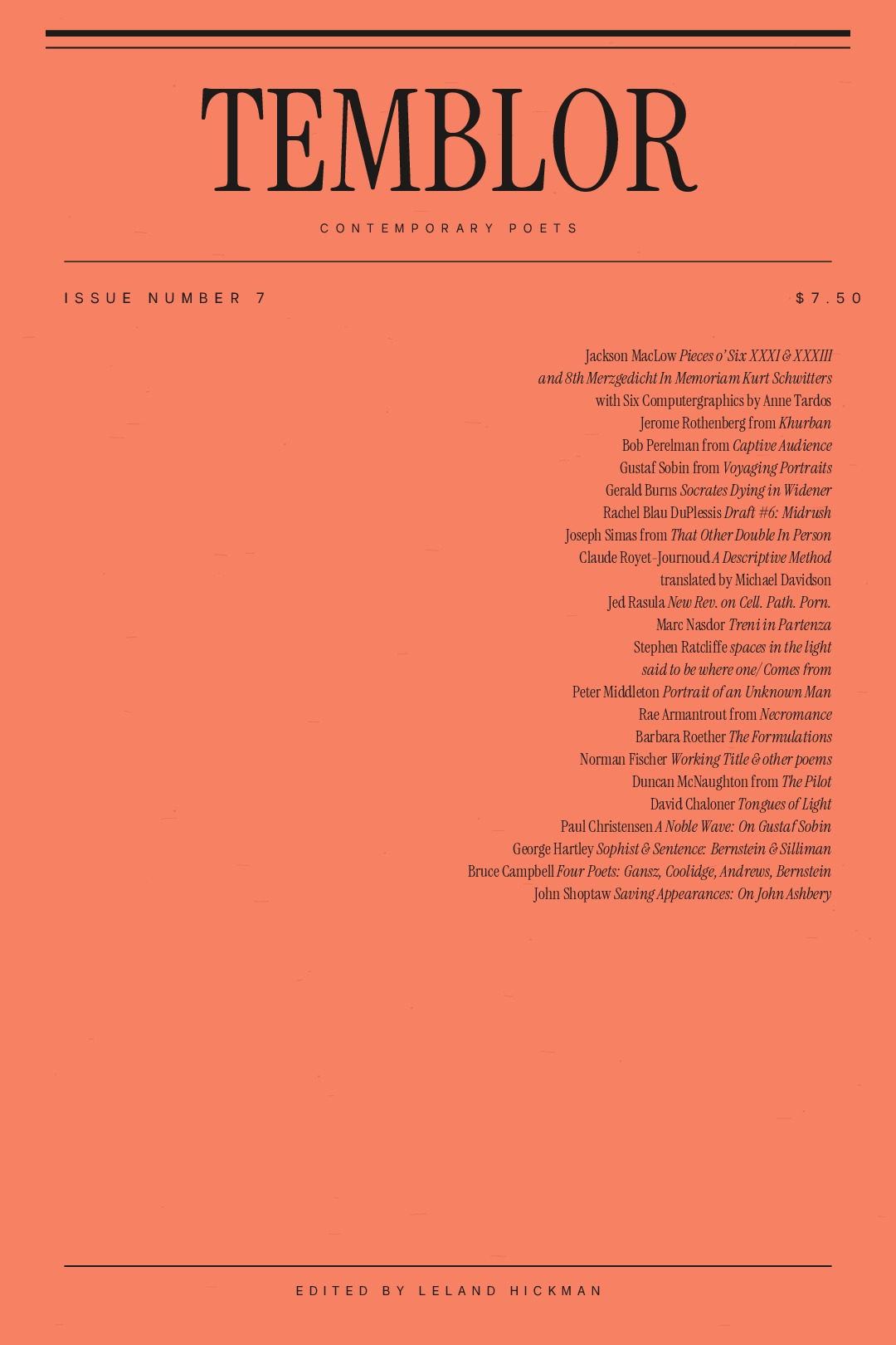 Temblor, No. 7 (1988)
