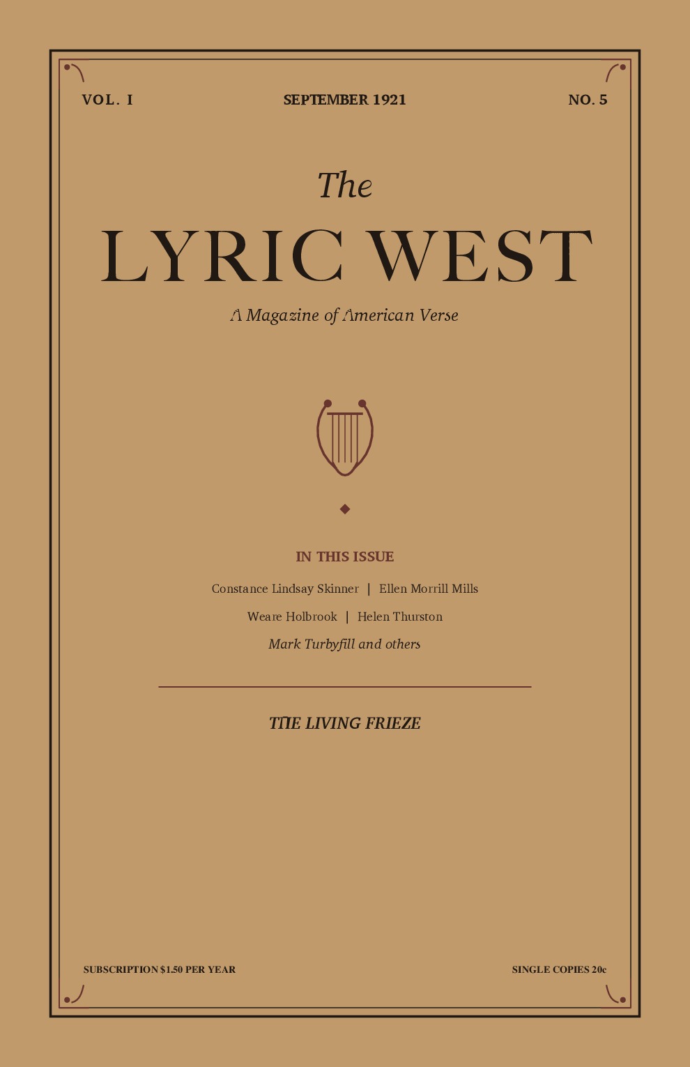 The Lyric West, Vol. 1, No. 5 (September 1921)