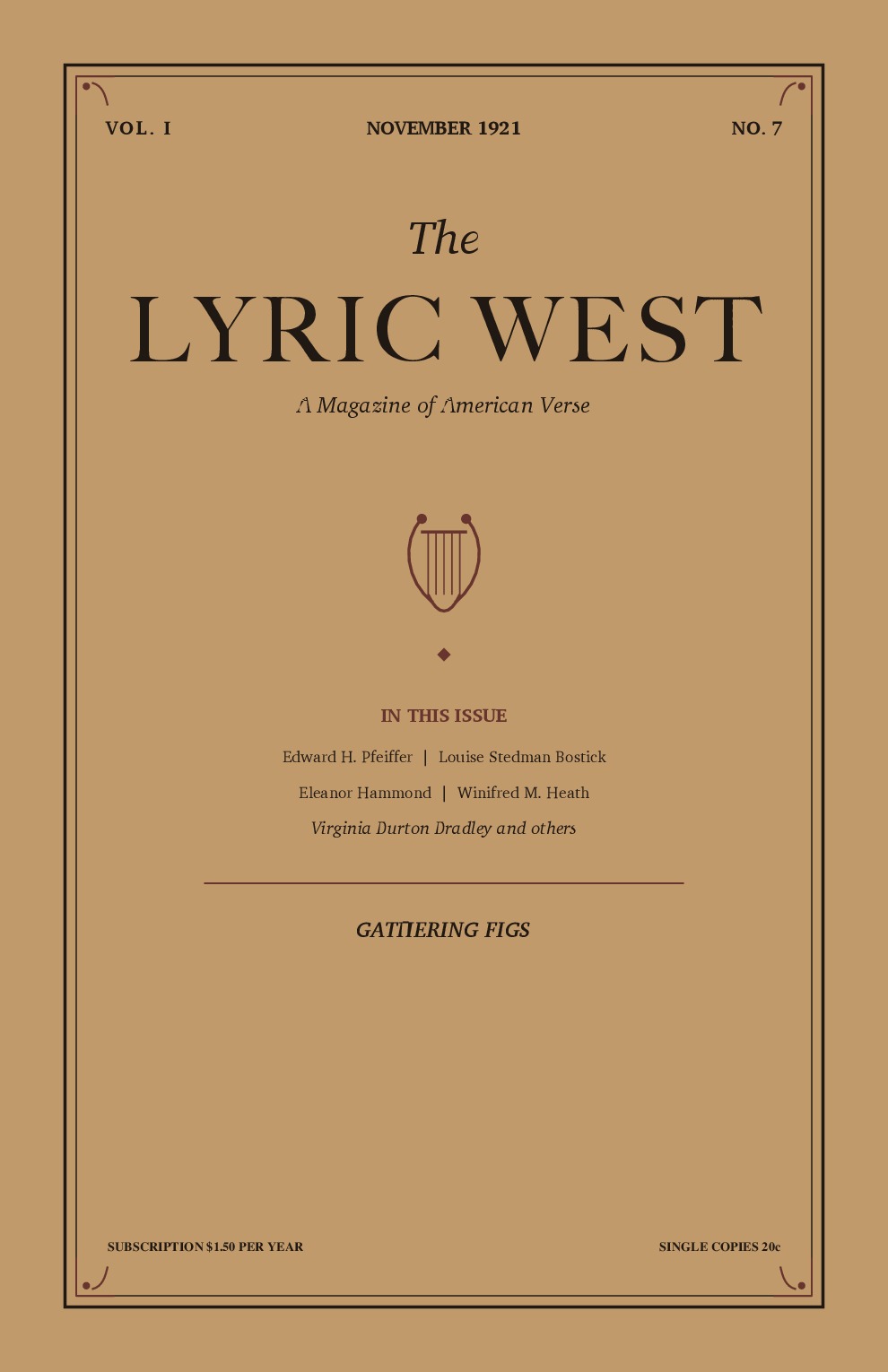 The Lyric West, Vol. 1, No. 7 (November 1921)
