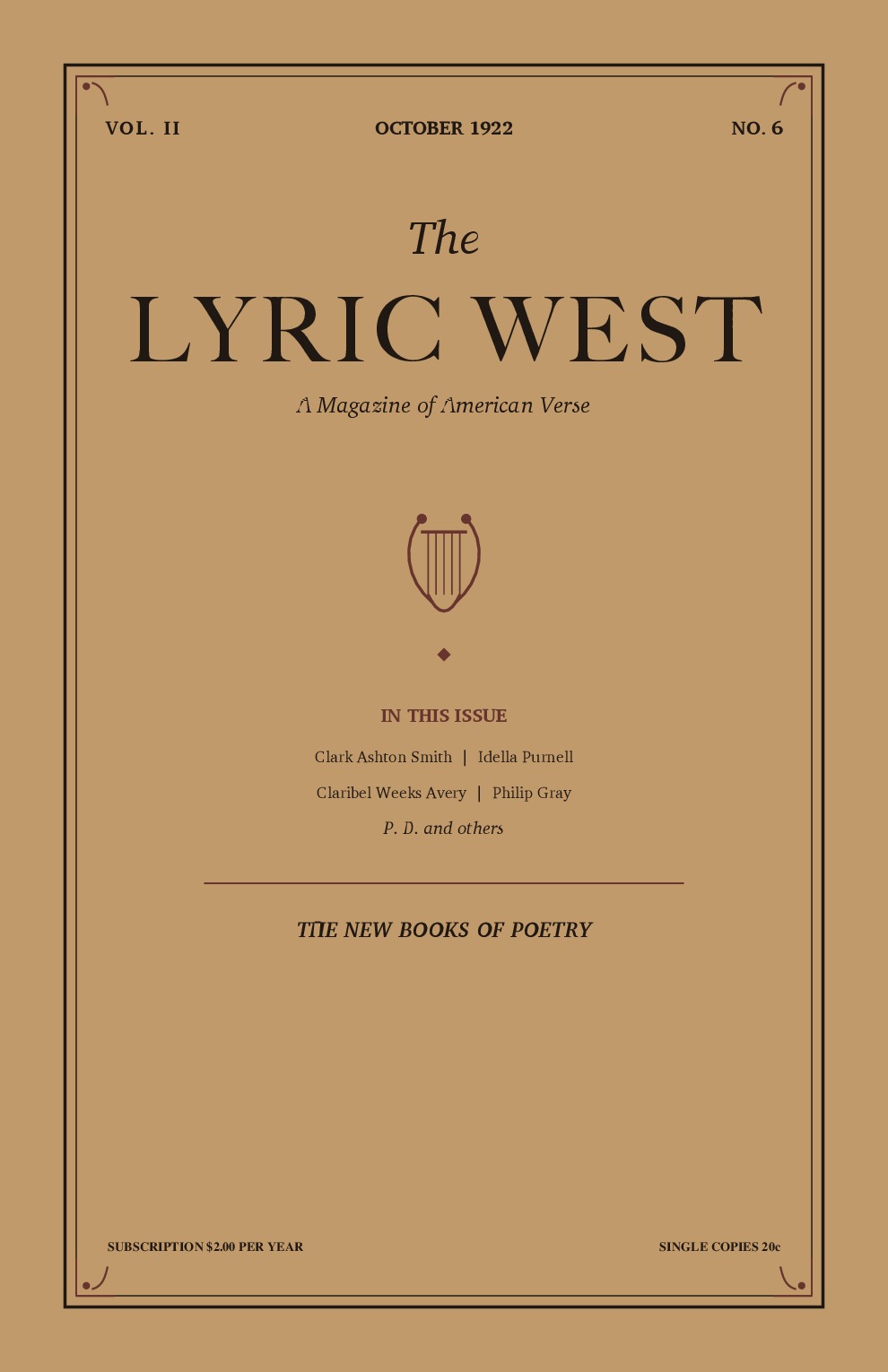 The Lyric West, Vol. 2, No. 6 (October 1922)