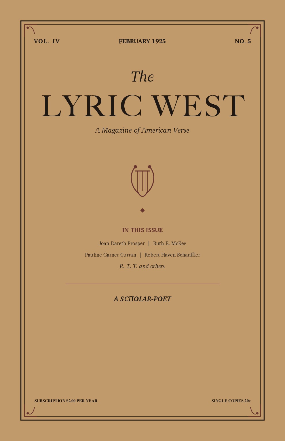The Lyric West, Vol. 4, No. 5 (February 1925)
