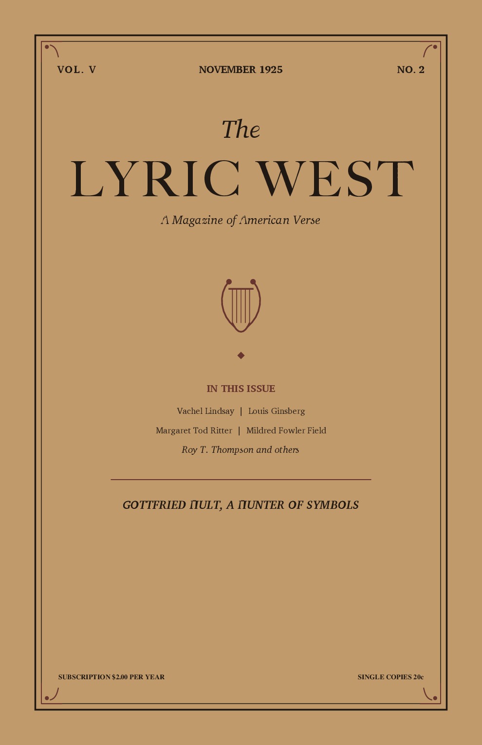 The Lyric West, Vol. 5, No. 2 (November 1925)