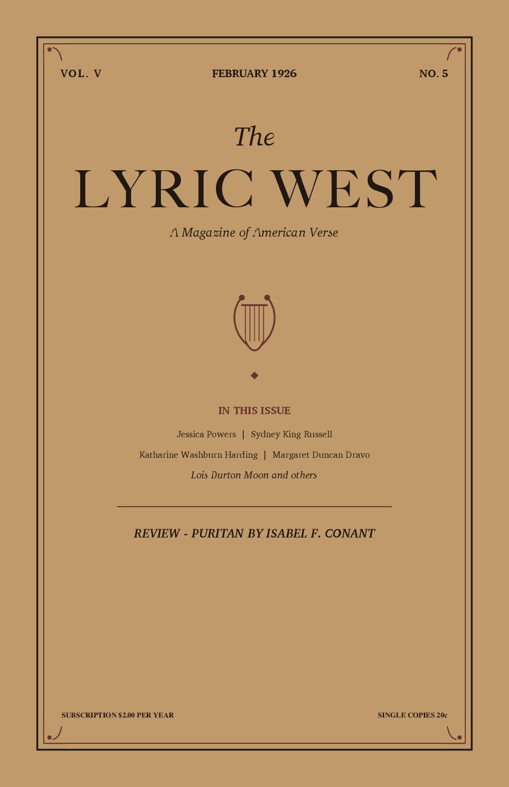 The Lyric West, Vol. 5, No. 5 (February 1926)